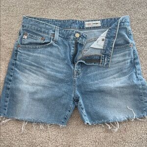 Ag Adriano Goldschmied Light Blue Denim Shorts